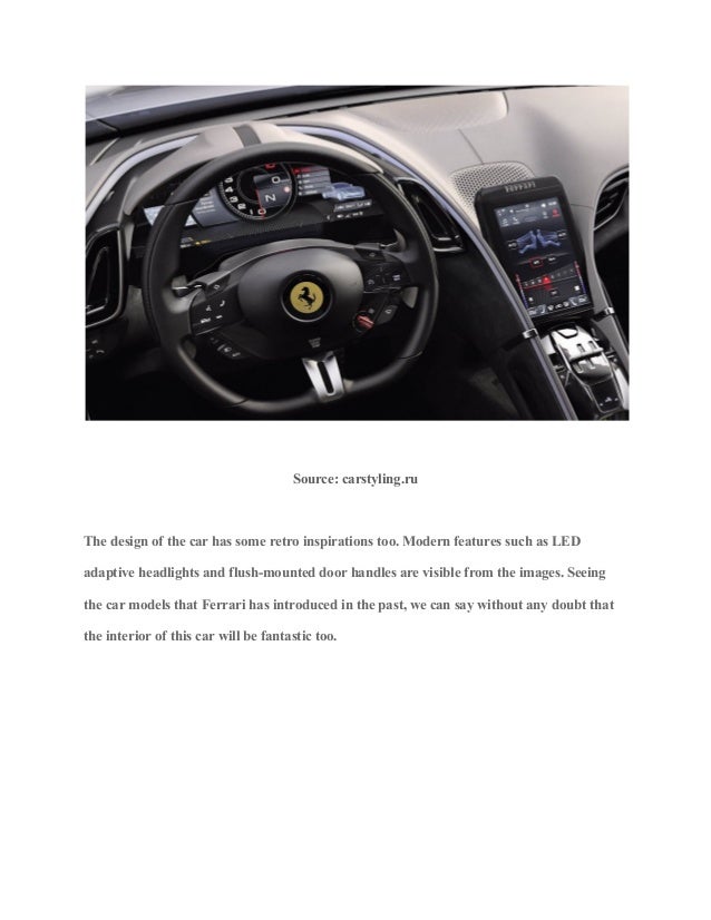 Ferrari roma unveiling price, specs, and design explained